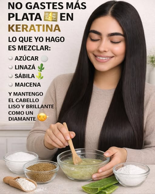 Ingredientes naturales para alisar el cabello
