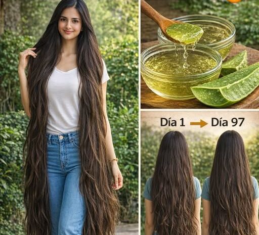 Crecimiento del Cabello con Gel de Aloe Vera