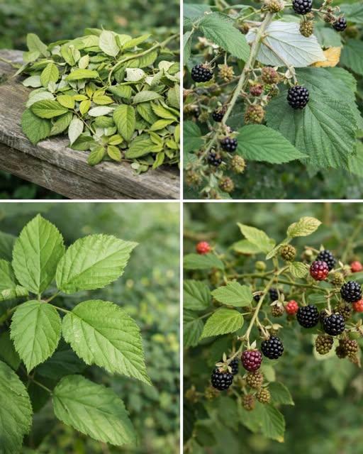 Diferentes aspectos de la planta de mora