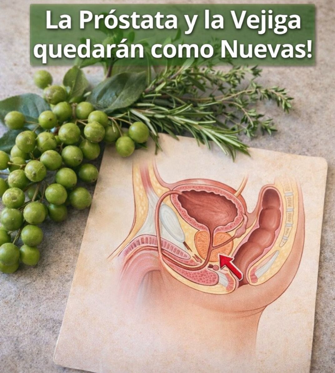 Diagrama de próstata y vejiga