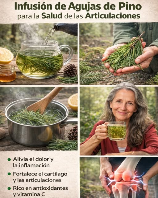 Infusión de aguja de pino
