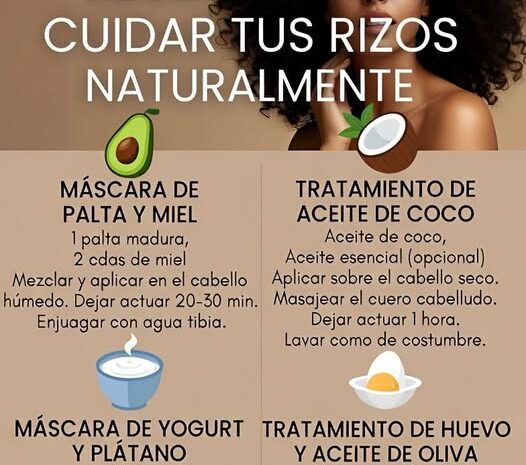 Recetas Naturales para Cuidar y Mantener Tus Rizos