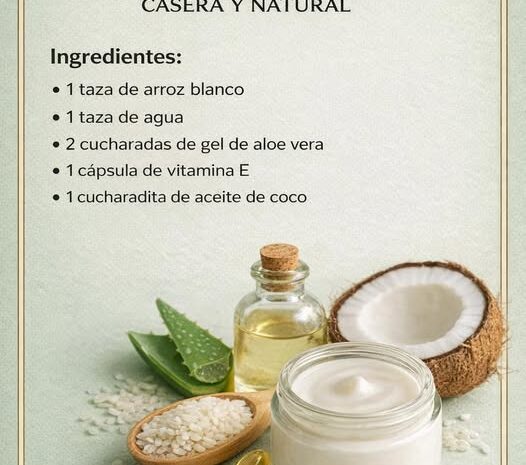 Crema Coreana de Arroz Casera para una Piel Radiante y Saludable