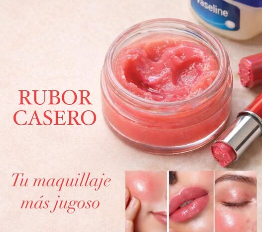 Rubor en Gel Casero para un Maquillaje Jugoso