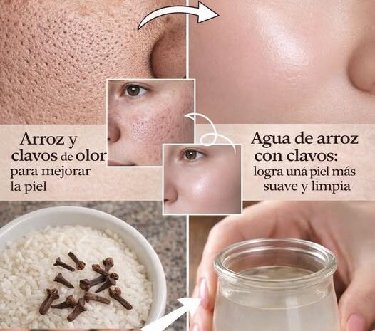 El Secreto del Arroz y Clavos para una Piel Radiante y Sin Poros