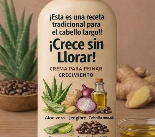 Crece sin Llorar La Crema Natural para el Crecimiento del Cabello