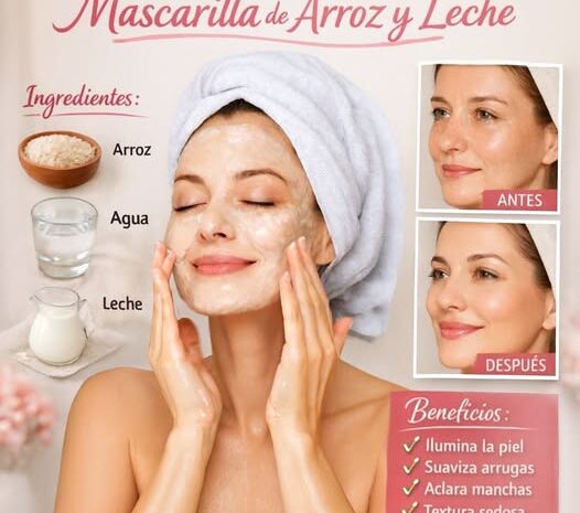Mascarilla Casera de Arroz y Leche para Iluminar tu Piel