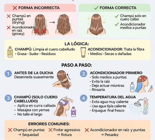 Técnica Revolucionaria para Lavar el Cabello que Transformará tu Rutina de Cuidado