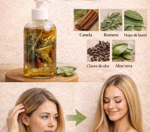 Shampoo Natural para el Crecimiento y Activación de Folículos Capilares