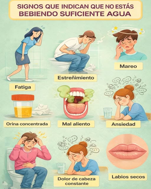 Señales de deshidratación