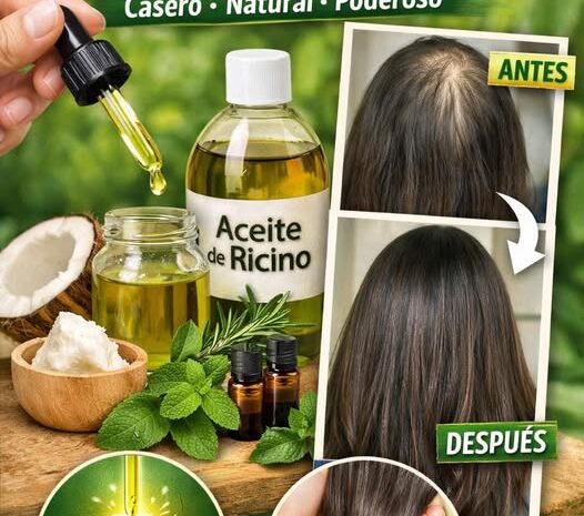 Receta Casera Poderosa para Estimular el Crecimiento del Cabello
