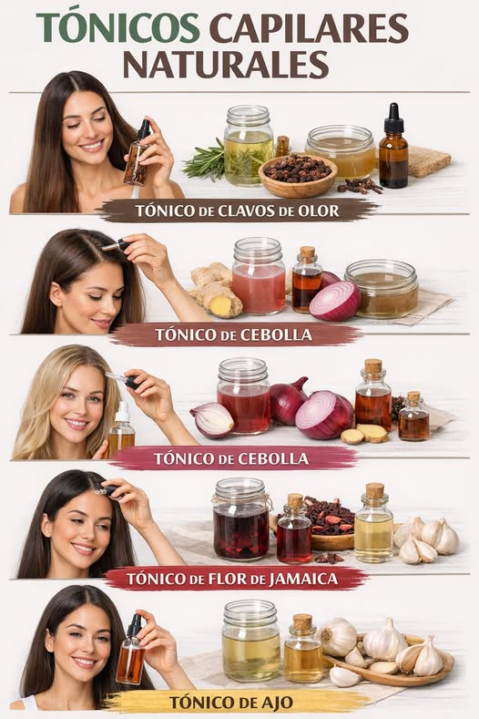Tónicos naturales para el cabello