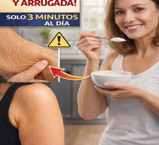 Receta eficaz de 3 minutos para combatir la piel arrugada y flácida