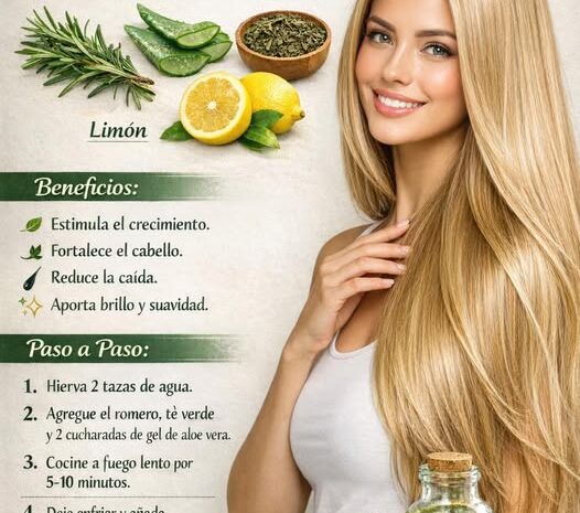 Tonico Natural para el Cabello que Estimula Crecimiento y Aporta Brillo