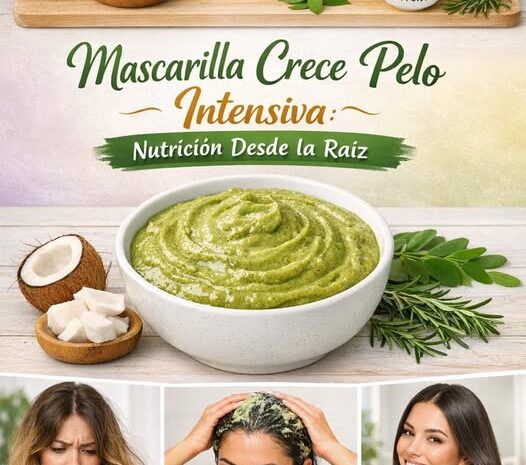 Mascarilla Crece Pelo Intensiva Nutrición Desde la Raíz