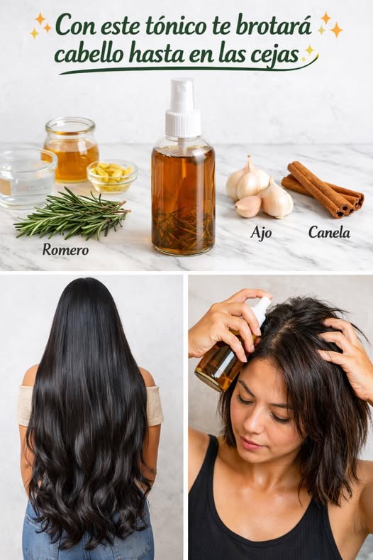 Tónico natural para el cabello