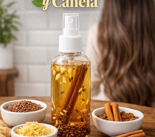 Beneficios del Tónico Natural de Linaza Jengibre y Canela para el Cabello