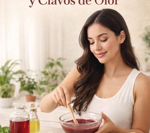 Tónico Capilar de Remolacha Jengibre y Clavos de Olor para un Cabello Brillante y Saludable