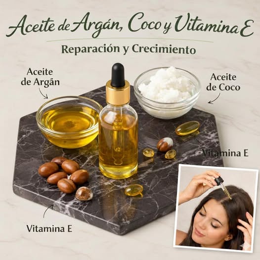 Aceite Reparador de Argán Coco y Vitamina E