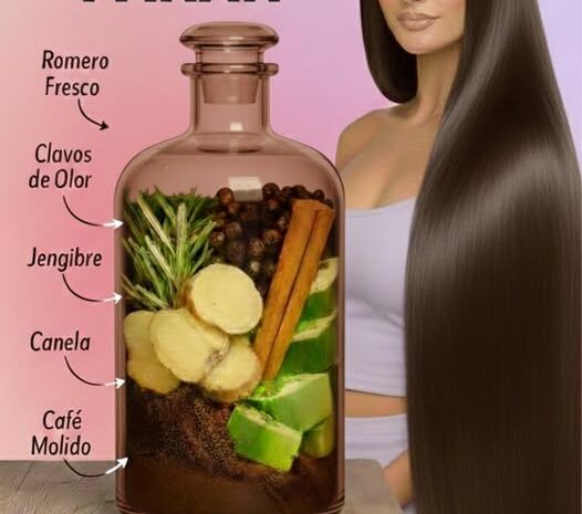 Tónico Natural para el Crecimiento del Cabello Débil y Sin Vida