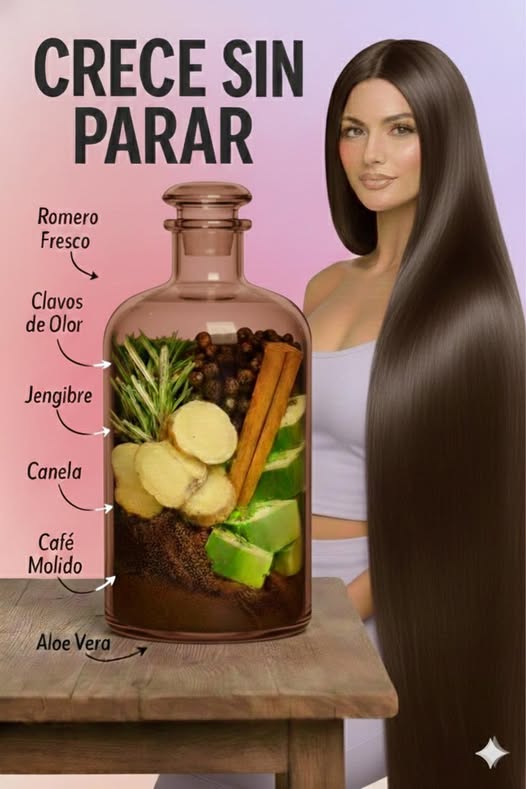 Tónico capilar natural para crecimiento de cabello