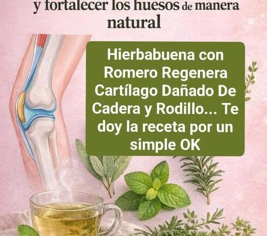 Regeneración Natural Del Cartílago Con Hierbabuena Y Romero