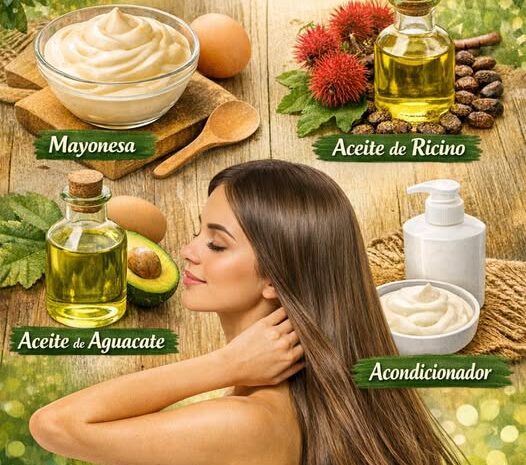 Mascarilla Casera con Mayonesa para un Cabello Radiante y Saludable