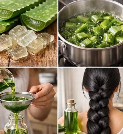 Aceite de Sábila Casero Para un Cabello Más Saludable y Fuerte