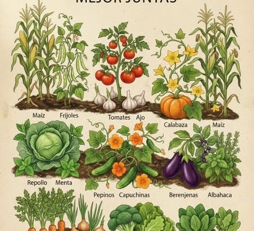 Combinaciones de Plantas que Mejoran tu Huerto y Salud