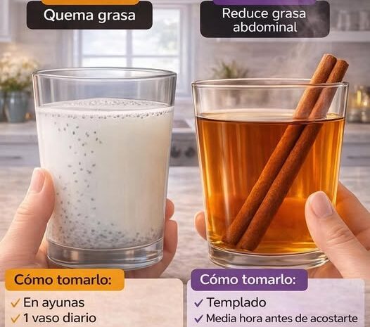Bebidas Naturales para Quemar Grasa por la Mañana y la Noche