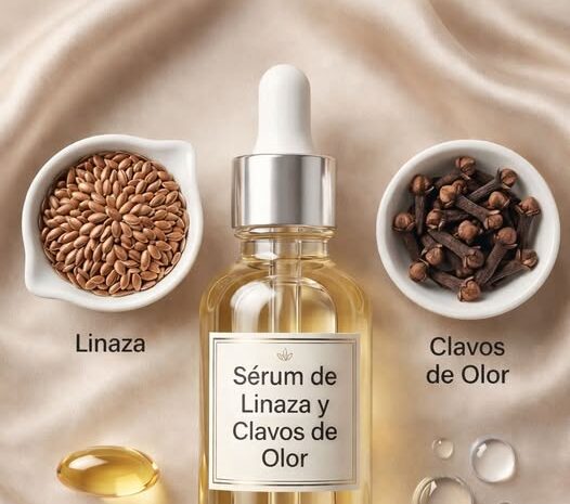 Serum Natural de Linaza y Clavos de Olor para Piel Radiante