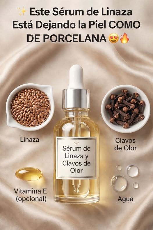Sérum de Linaza y Clavos de Olor