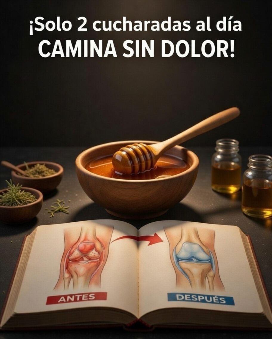 Receta de miel y cúrcuma para la salud de las rodillas