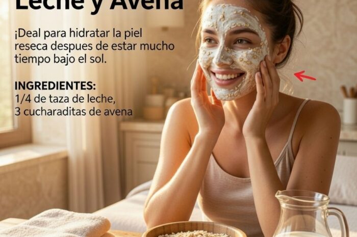 Hidrata y Regenera Tu Piel con esta Mascarilla Casera de Leche y Avena