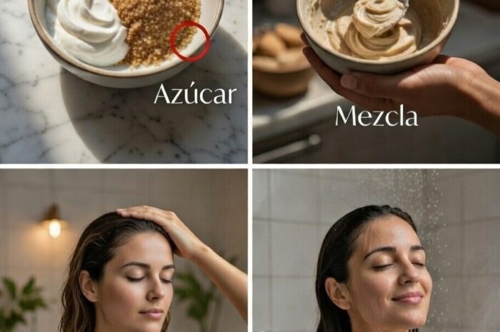 Exfoliante Capilar Natural con Azúcar y Shampoo para un Cabello Saludable