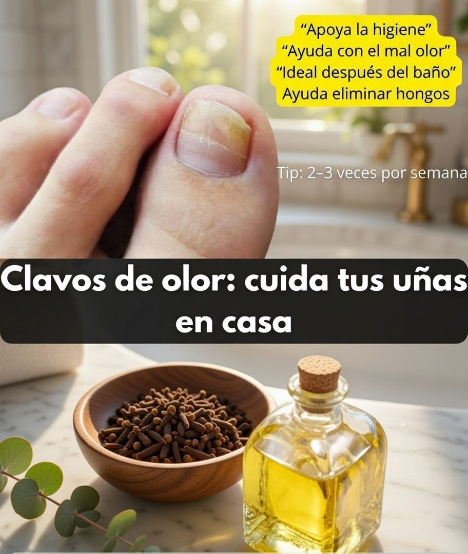 Remedio natural con clavos de olor para el cuidado de las uñas