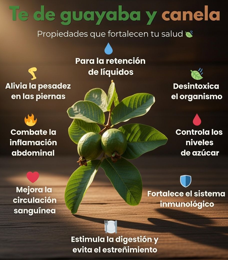 Beneficios del Té de Guayaba y Canela
