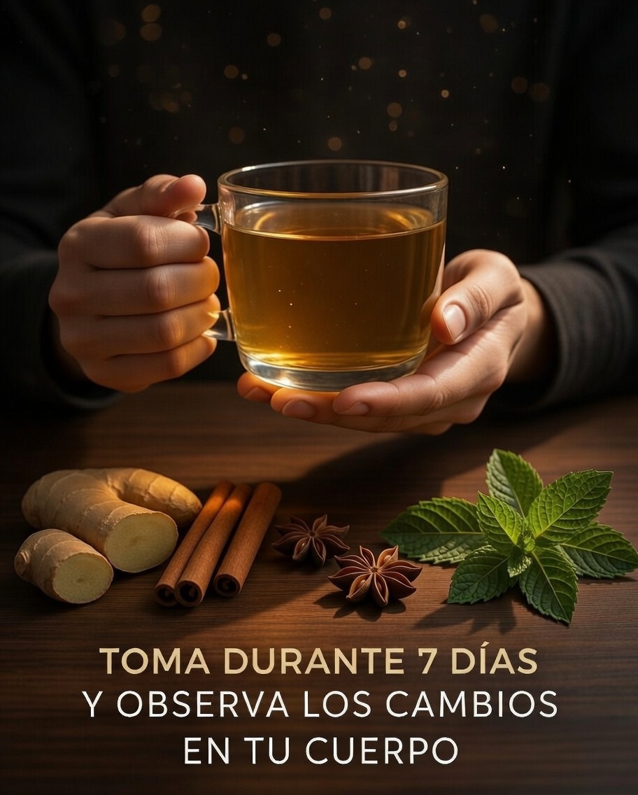 Taza de té con ingredientes naturales