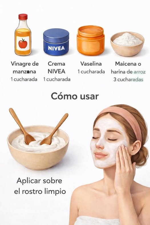 Ingredientes para mascarilla casera