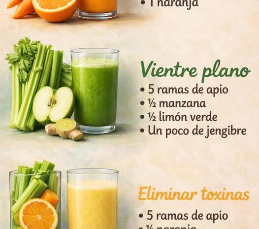 Jugos detox ricos en vitaminas y antioxidantes para una salud radiante