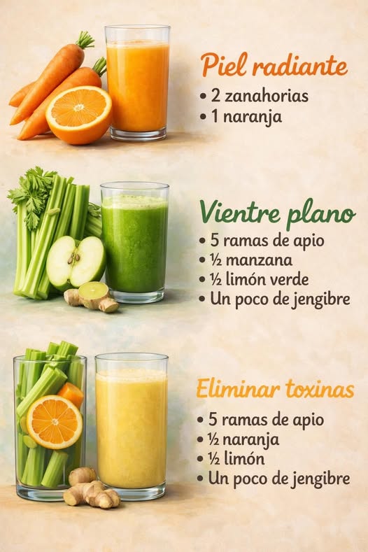 Ingredientes y recetas de jugos detox
