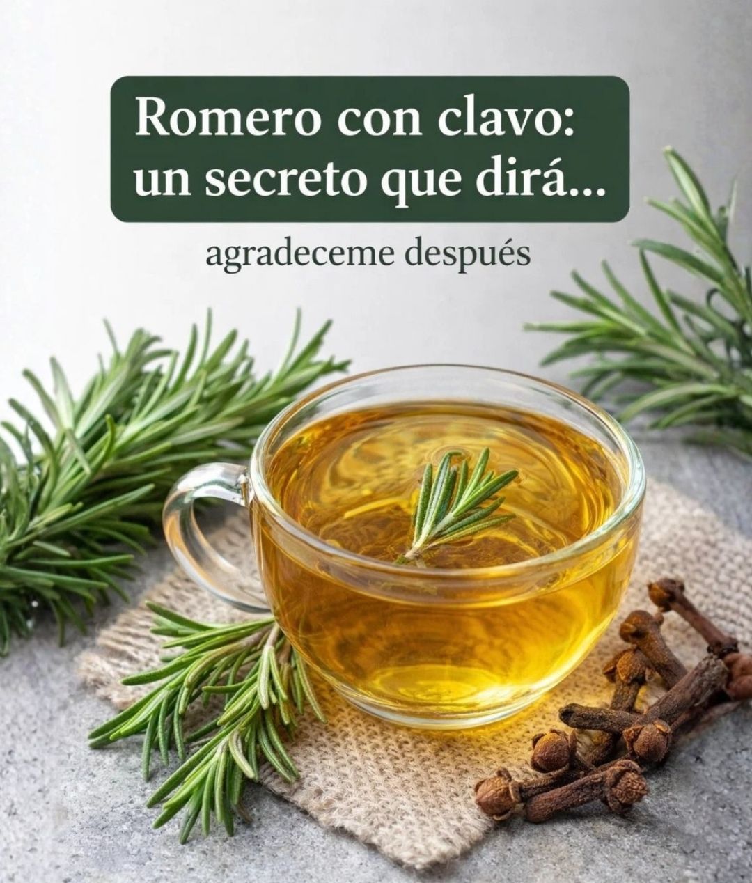 Infusión de romero y clavos