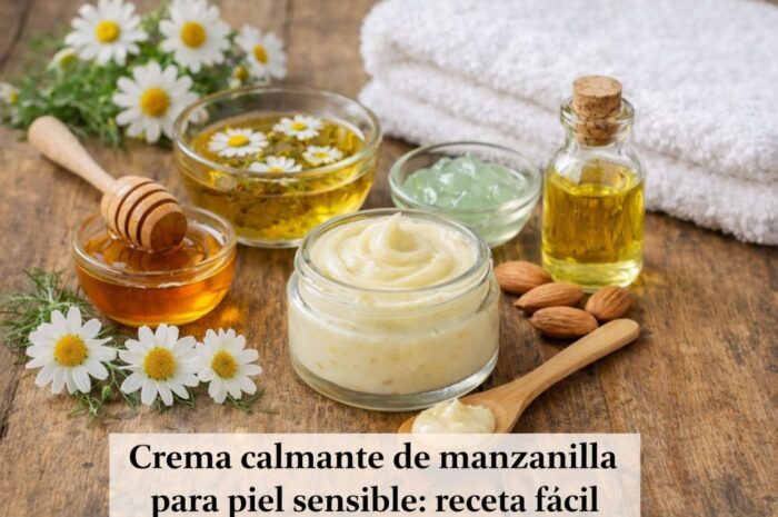 Crema de manzanilla piel sensible: Receta natural fácil