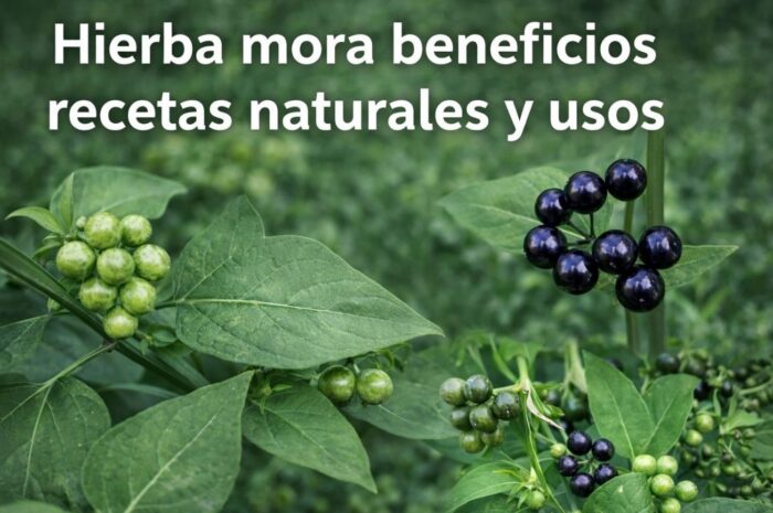 Hierba mora beneficios recetas naturales y usos