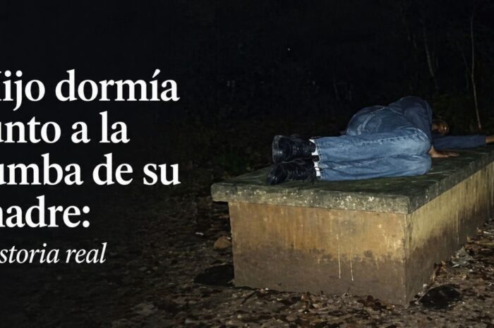 Hijo dormía junto a la tumba de su madre: Historia real