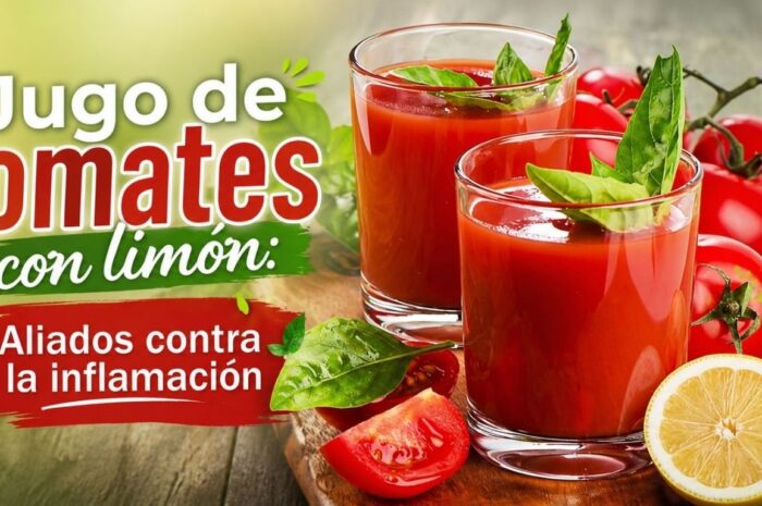 Jugo de tomate con limón: Aliado contra la inflamación