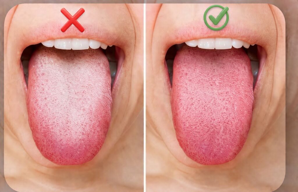 Lengua blanca: cuándo es normal y cuándo preocuparse