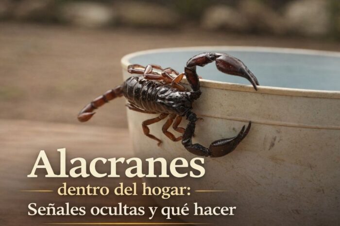 Alacranes dentro del hogar: Señales ocultas y qué hacer
